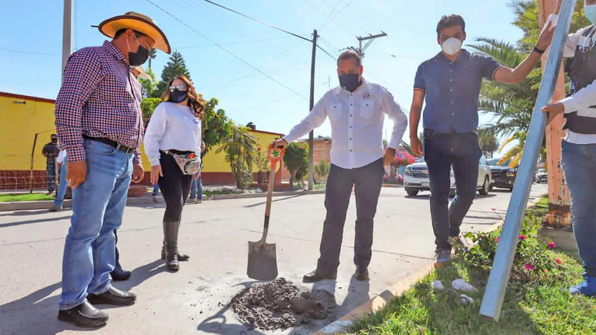 obra publica en El Llano